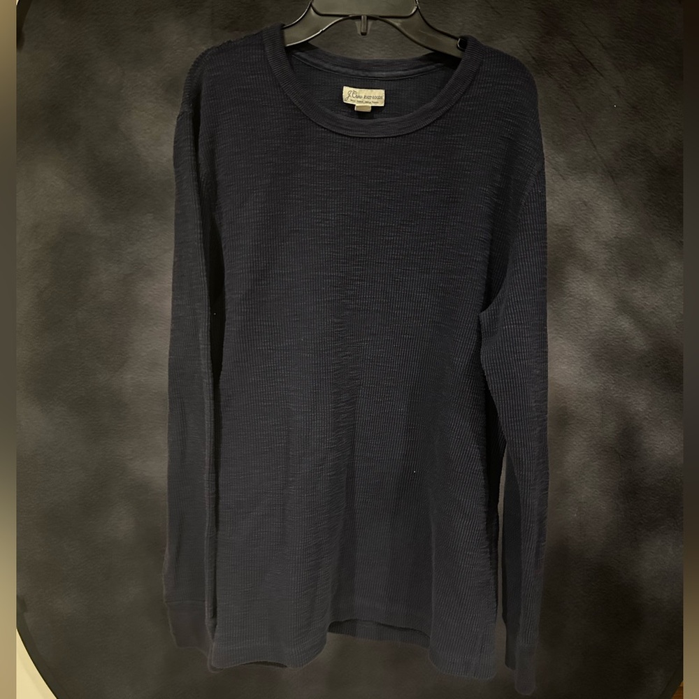 VTG J. Crew Knit Goods Dark Blue knit Long Sleeve